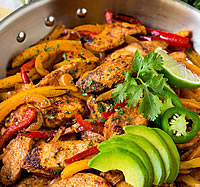 Picture of chicken fajitas