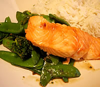 Photo of Sticky Salmon Stir Fry